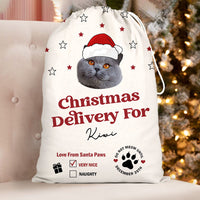 Thumbnail for Custom Do Not Sniff/Meow Dog Cat Photo Christmas Bag, Christmas Gift YHN-THUY