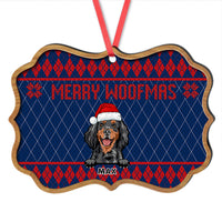 Thumbnail for Merry Woofmas Personalized Dog Christmas Pattern MDF Ornament, Customized Holiday Ornament CHI-YEN