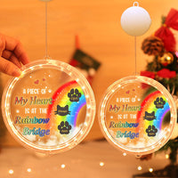 Thumbnail for Personalized Led Acrylic Ornament - Memorial Gift For Pet Lovers - Rainbow Bridge Dog Cat Loss