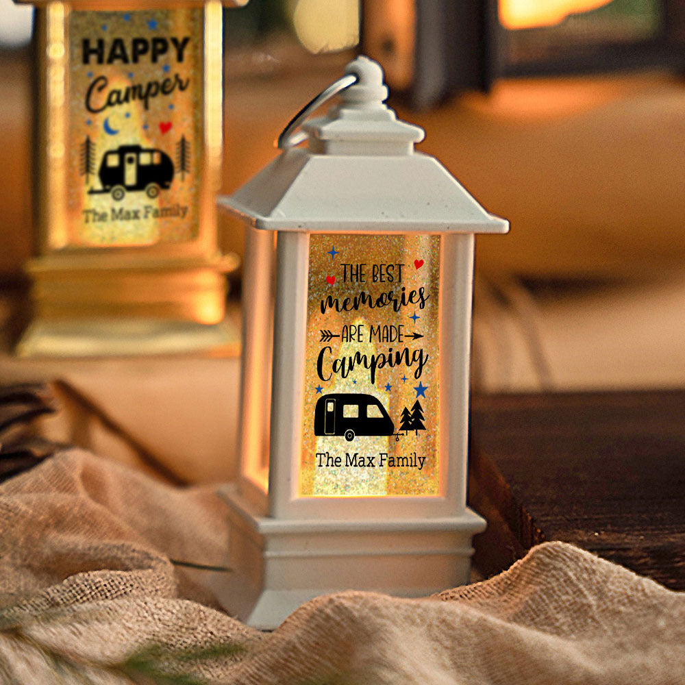 Custom Happy Camper RV Camping Lantern, Gift For Camper YHN-YEN