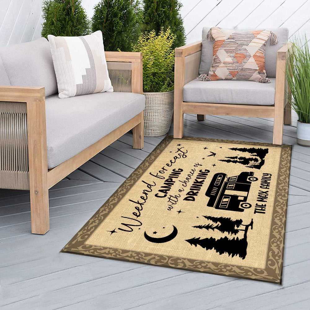 Making Memories One Campsite Camping Patio Mat, Rv Camping Gift - Jonxifon