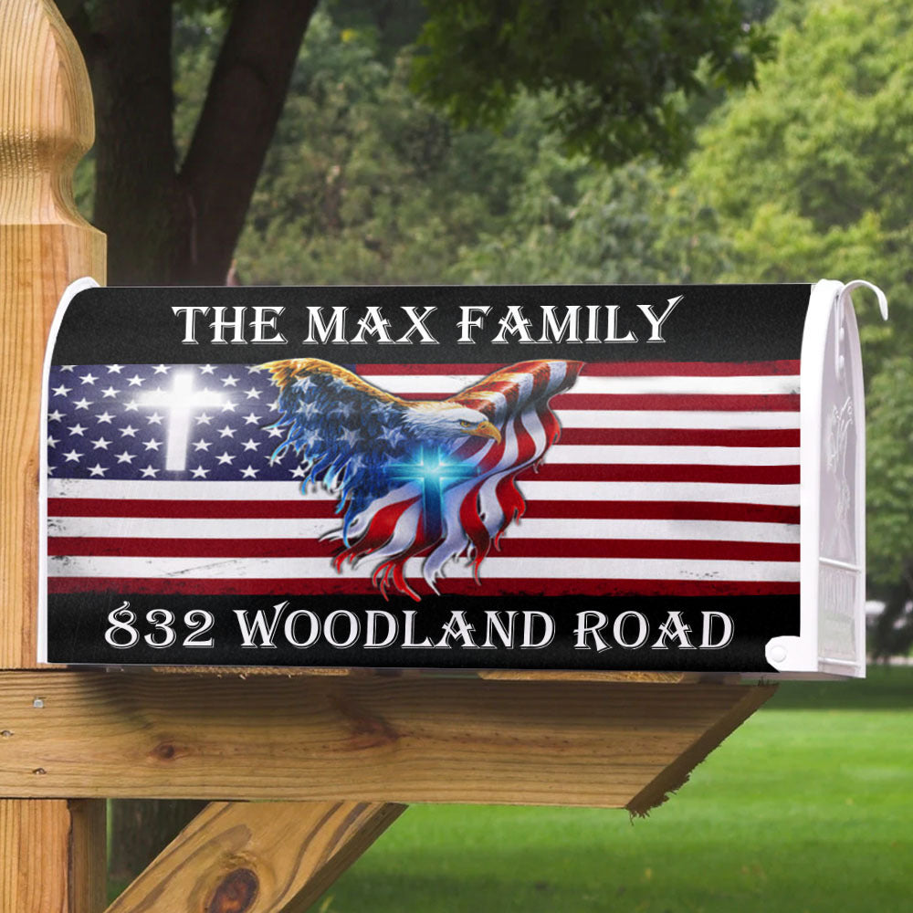 Eagle America Flag Magnetic Mailbox Cover