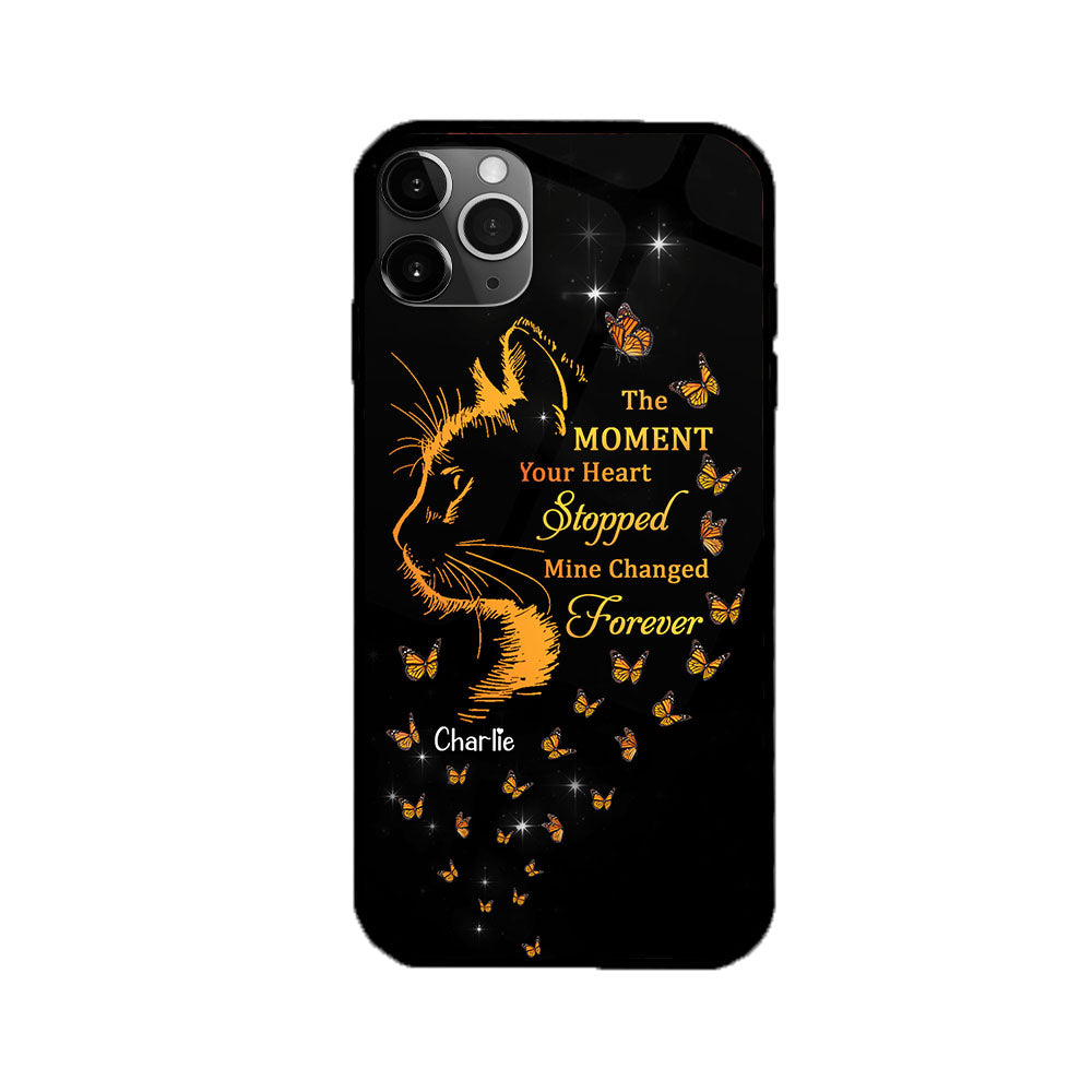 Personalized The Moment Your Heart Stopped Memorial Cat Phone Case CHI-THUY