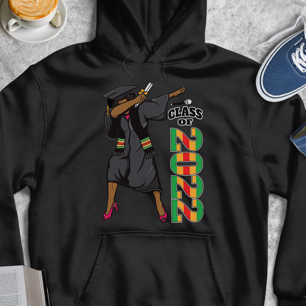 Dabbing Black Girl Graduation T-Shirt, Graduation Gift