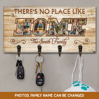 Thumbnail for There's No Place Like Home Personalized Photo Key Hanger, Key Holder