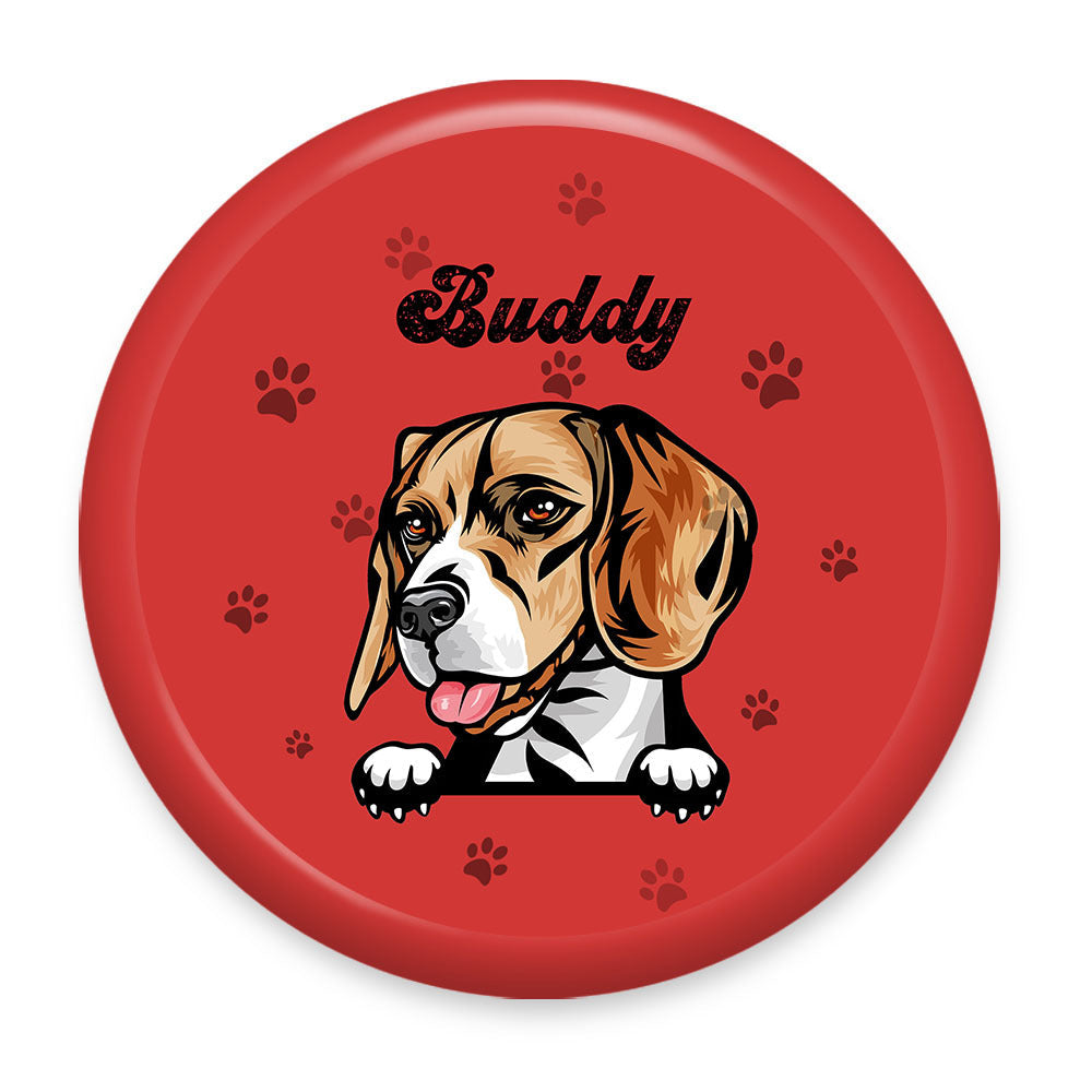 Custom Dog Cartoon Flying Disc, Gift For Dog Lover, Dog Frisbee