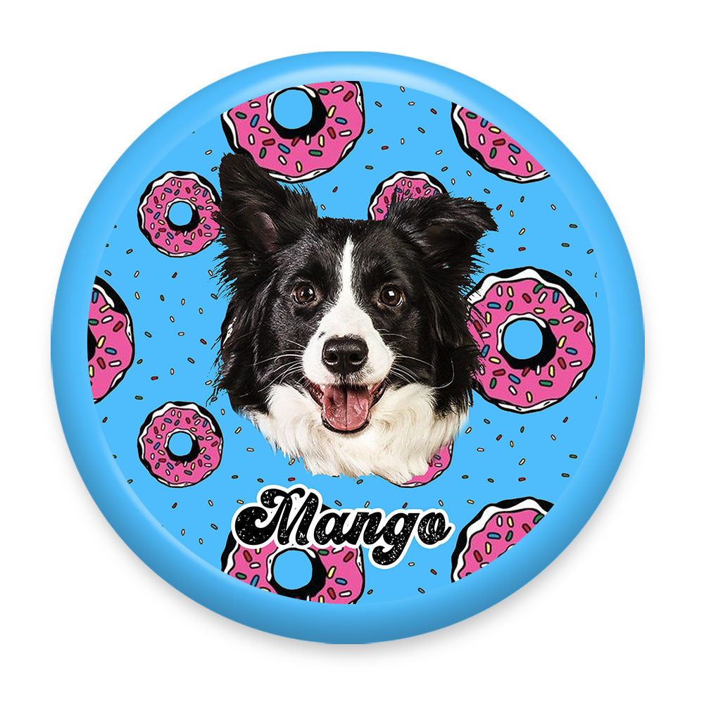 Custom Dog Face Cutout Photo Flying Disc, Gift For Dog Lover, Dog Frisbee