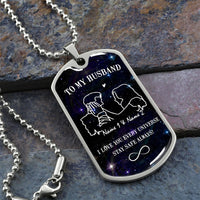 Thumbnail for I Love You Every Universe Stay Safe Always Dog Tag Necklace