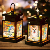 Thumbnail for Personalized Solar Lantern - Christmas Gift For Pet Lover - Angels Dont Always Have Wings Memorial Photo