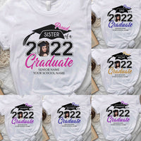 Thumbnail for Proud Sister Graduation T-Shirt, Family Graduation Tee