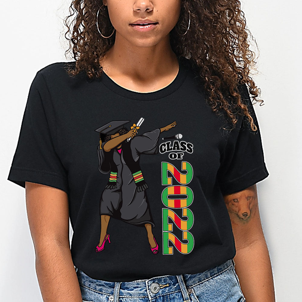 Dabbing Black Girl Graduation T-Shirt, Graduation Gift