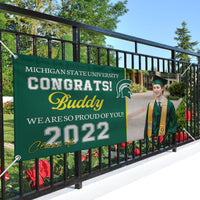 Thumbnail for Congrats Class Of 2022 With School Logo Graduation Banner