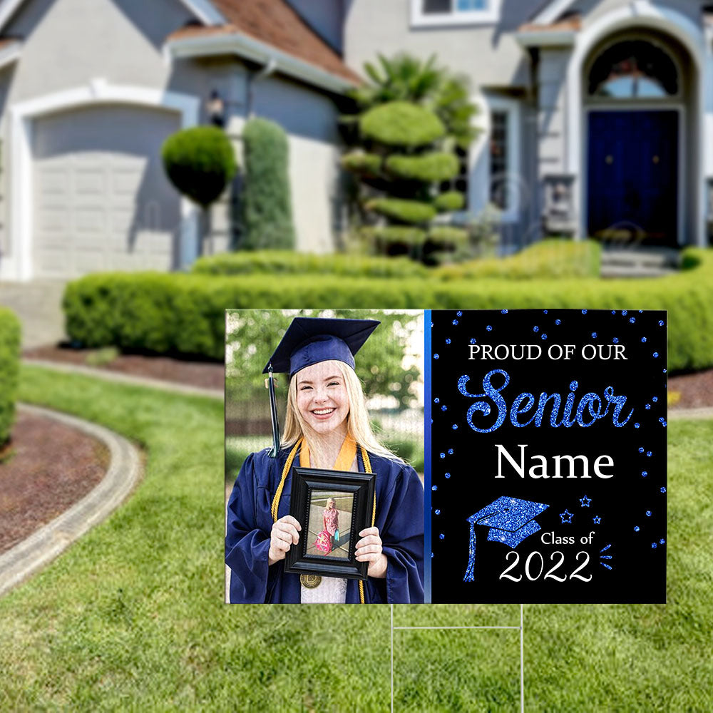 Proud Of Our Senior 2022 Graduation Lawn Sign, Yard Sign