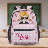 Thumbnail for Custom Rainbows Kids Backpack, School Bag For Girl