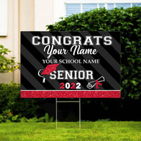 Thumbnail for Senior 2022 Graduation Lawn Sign With Stake