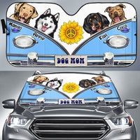 Thumbnail for Dog Mom Hippie Dog Car Sunshade, Gift For Dog Lover Huyen-Thuy