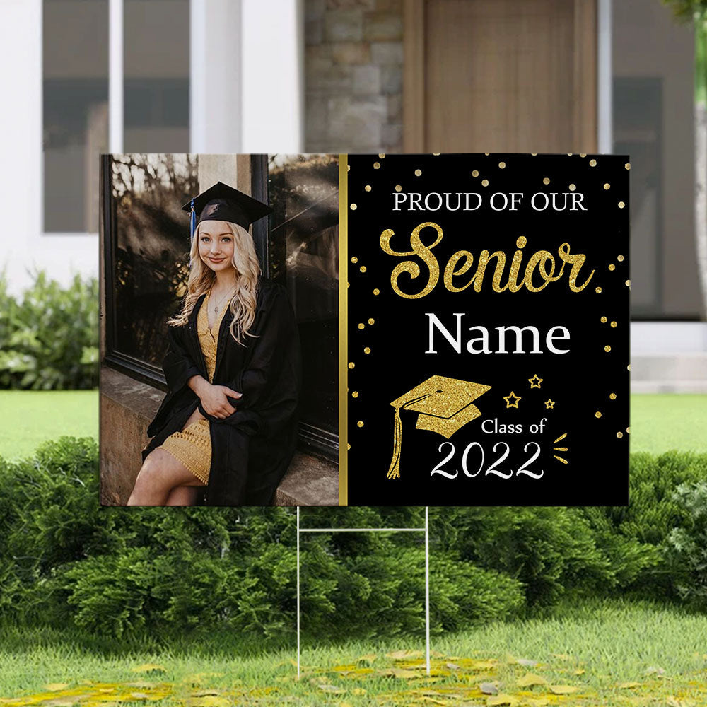 Proud Of Our Senior 2022 Graduation Lawn Sign, Yard Sign