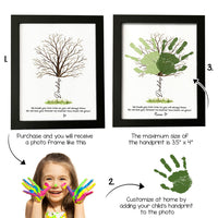 Thumbnail for Daddy We Made You This Tree Photo Frame, Kids Handprint Keepsake