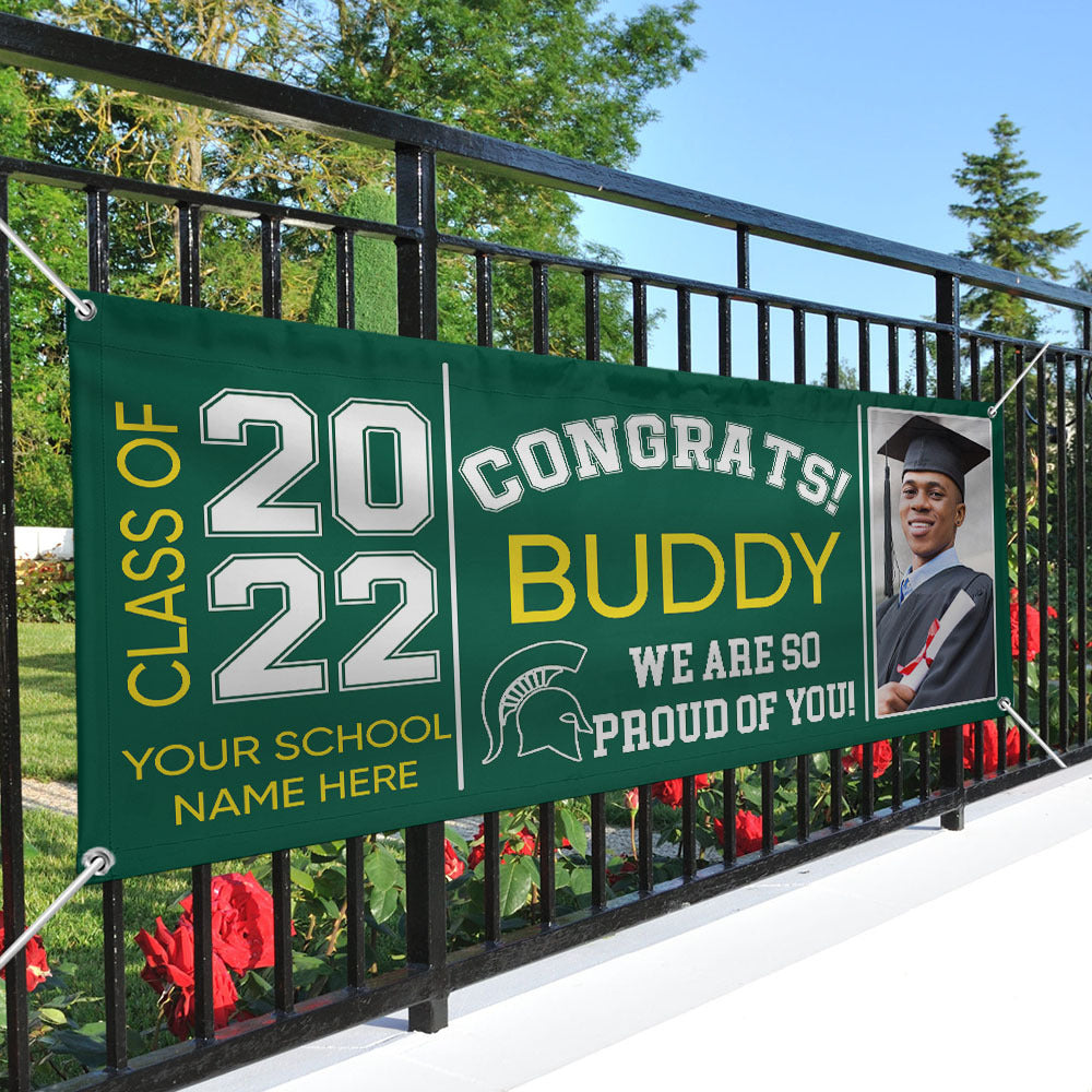 Congrats Photo Graduation Banner, Graduation Gift