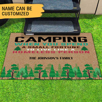 Thumbnail for Camping When You Spend A Small Fortune To Live Like A Homeless Person -  Camping Doormat - Jonxifon