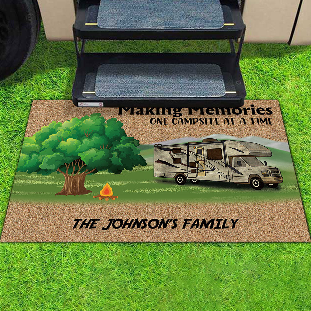 Making Memories One Campsite At A Time - RVs Doormat For Campers - Jonxifon