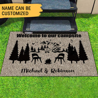 Thumbnail for Welcome to our Campsite Personalized Doormat - Jonxifon