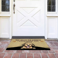 Thumbnail for No Need to Knock We Know You're Here Funny, Personalized Dog Doormat - Jonxifon