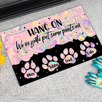 Thumbnail for Hologram Pawprints Pets Personalized Doormat - Jonxifon