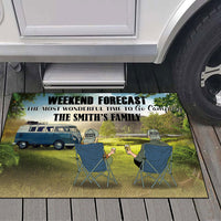 Thumbnail for Weekend Forecast It's The Most Wonderful Time To Go Camping -Personalized RVs Doormat - Jonxifon