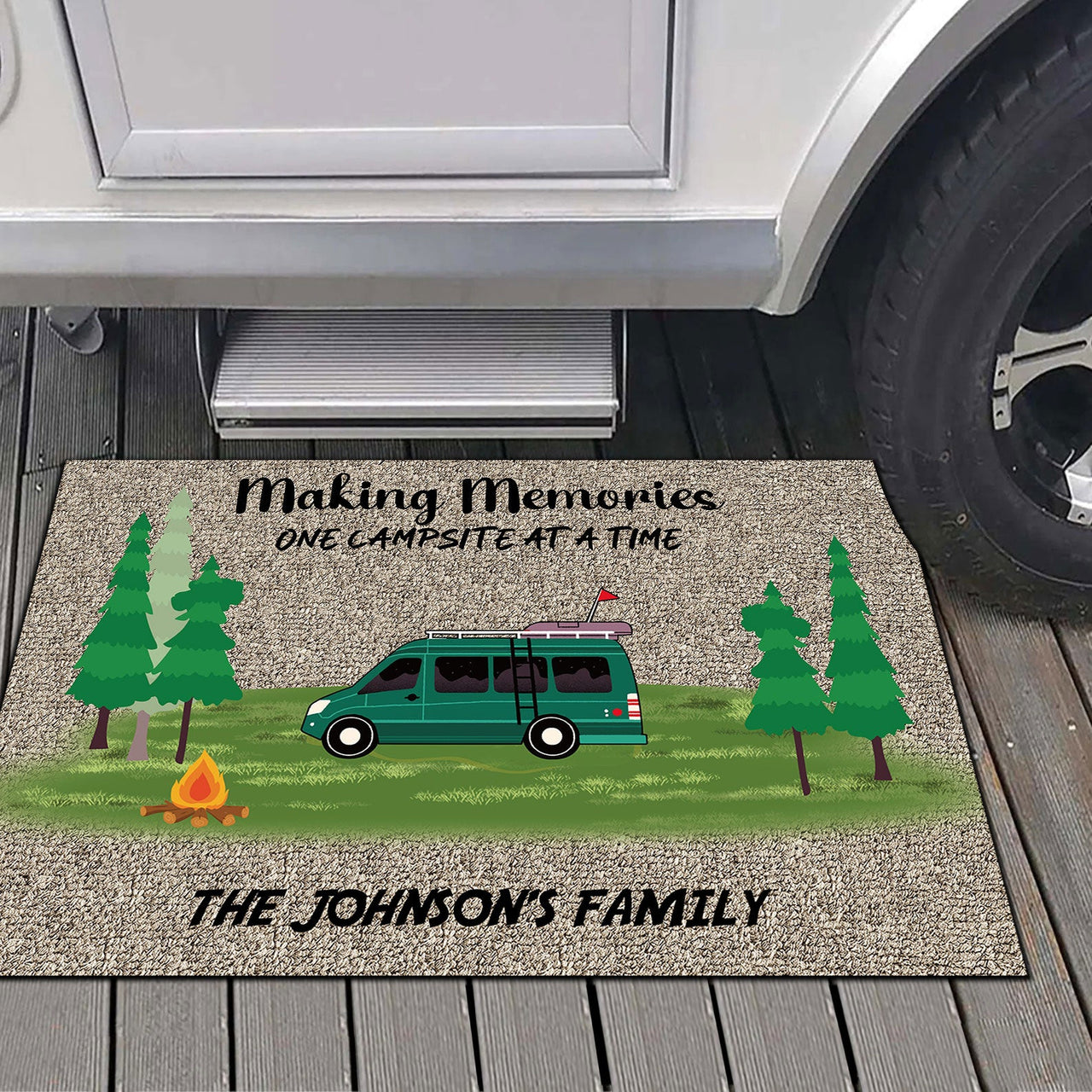 Making Memories One Campsite At a Time, RVs Doormat Gift For Campers - Jonxifon