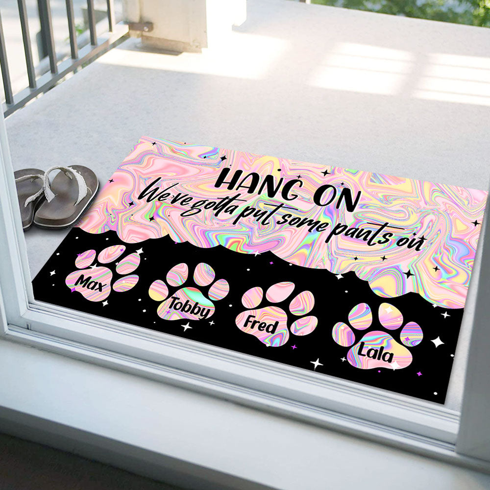 Hologram Pawprints Pets Personalized Doormat - Jonxifon