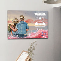 Thumbnail for Being Someone's First Love May Be Great, Premium Canvas Wall Art, Couple Gift - Jonxifon