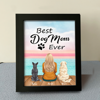 Thumbnail for Personalized Dog Mom Photo Frame, Gift for Dog Lovers Dung- Diep