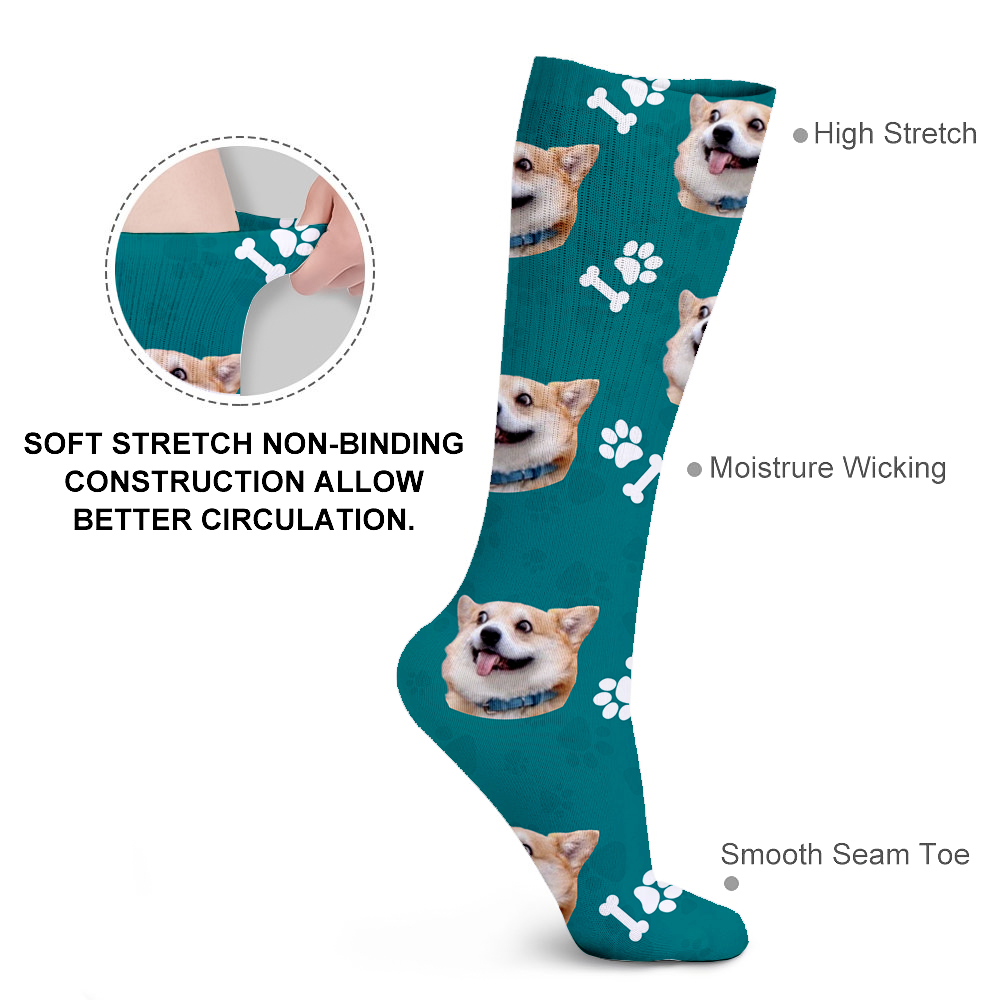 Personalized Pet Face photo Breathable Socks, Gift For Dog Cat Lovers DUNG-DIEP