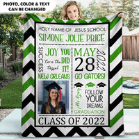 Thumbnail for You Did It Class Of 2022 Graduation Blanket, Graduation Gift